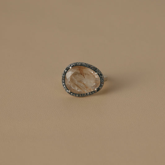 2407 Rutilated Quartz | One of a Kind Reni Ring