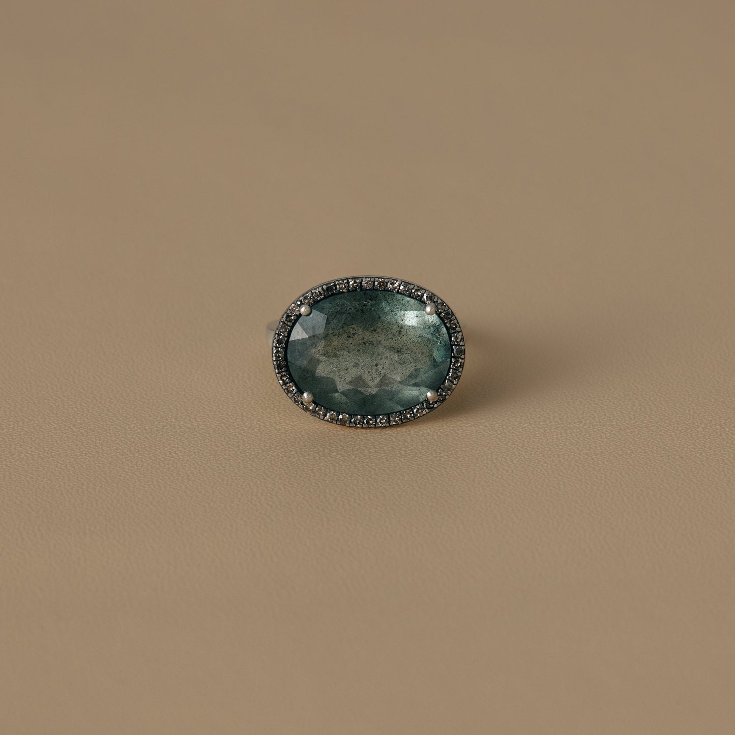 2432 Moss Aquamarine | One of a Kind Reni Ring