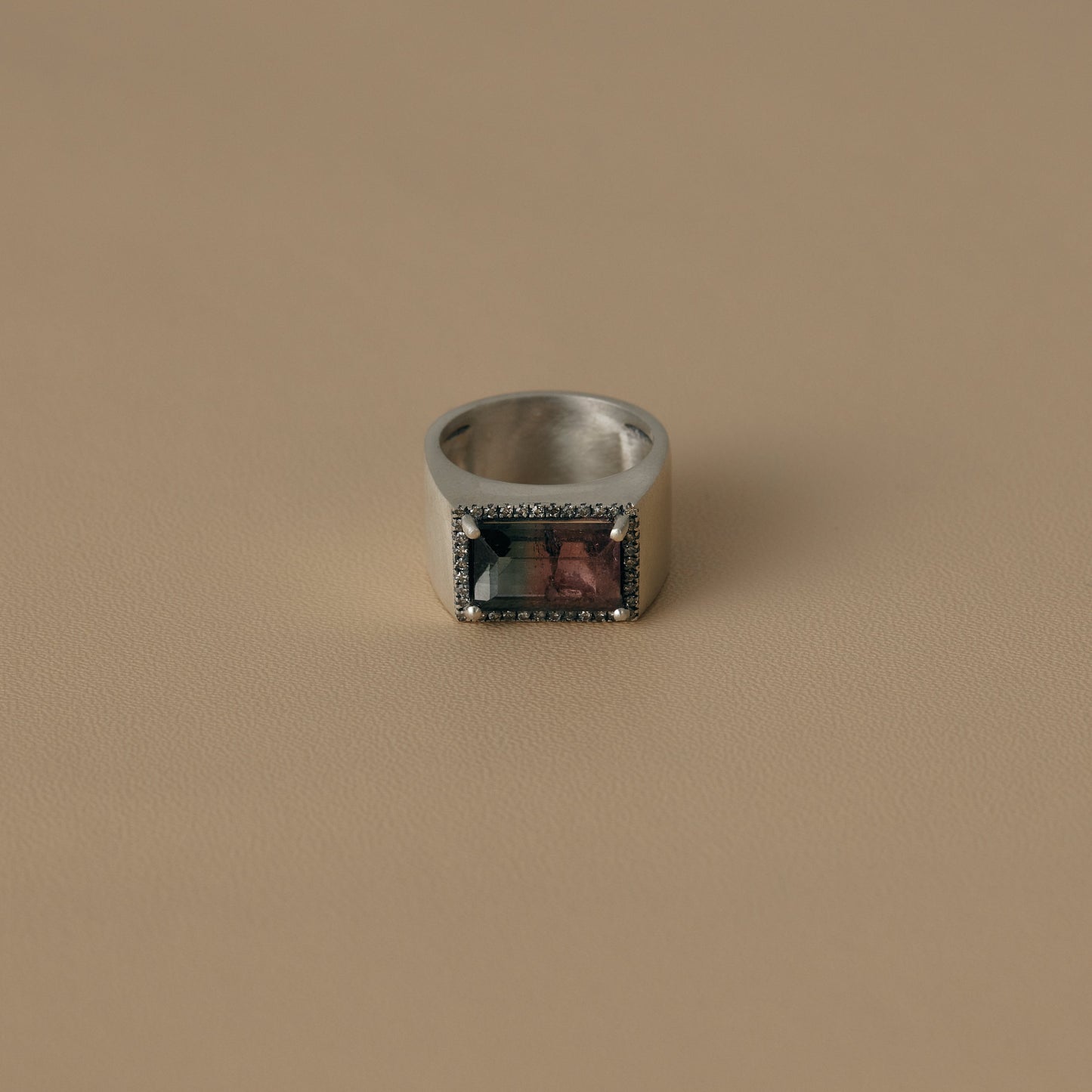2477 Bi-color Tourmaline | One of a Kind Minya Pinky Ring