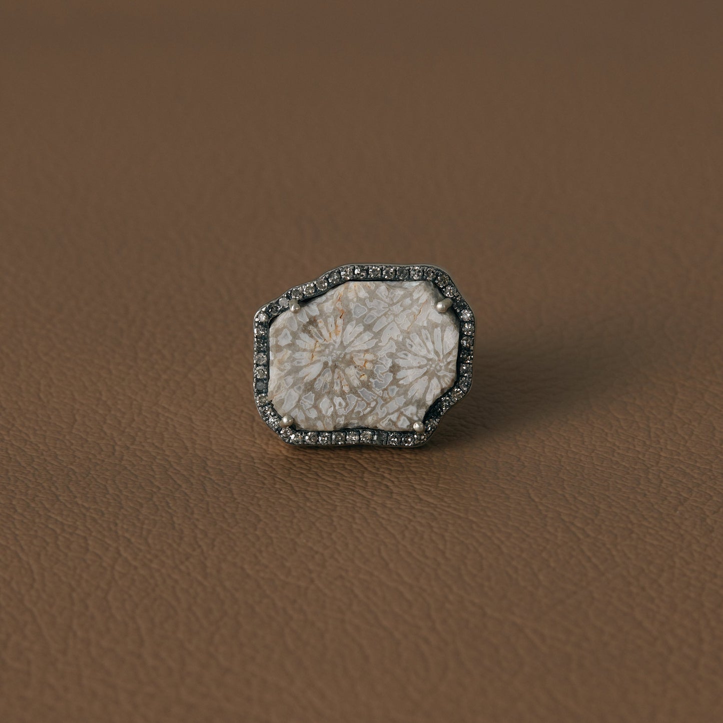 2349 Coral Fossil | One of Kind Canan Ring