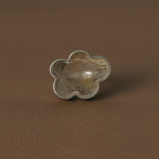2469 Rutilated Quartz | One of Kind Gimel Ring