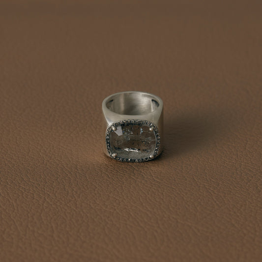 2474 Super Seven Quartz | One of a Kind Minya Pinky Ring
