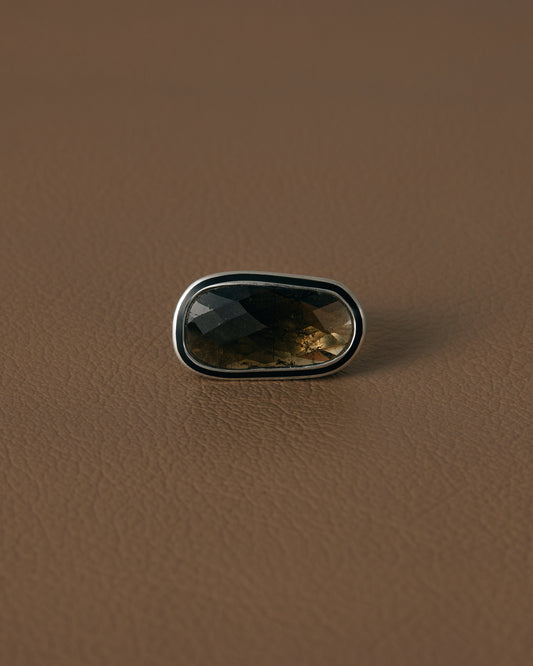2499 Tourmaline | One of a Kind Mibu Black Ring