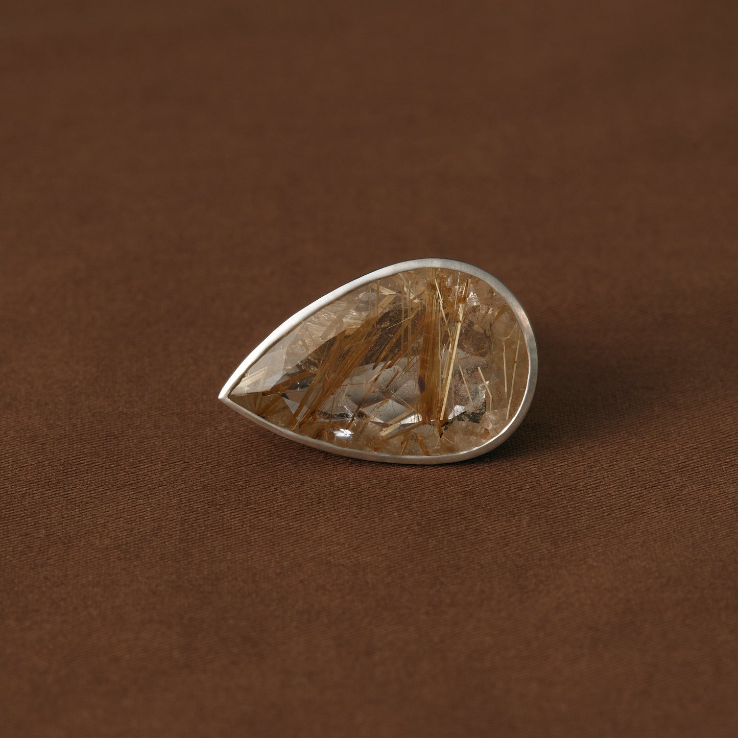 2470 Rutilated Quartz | One of Kind Gimel Ring