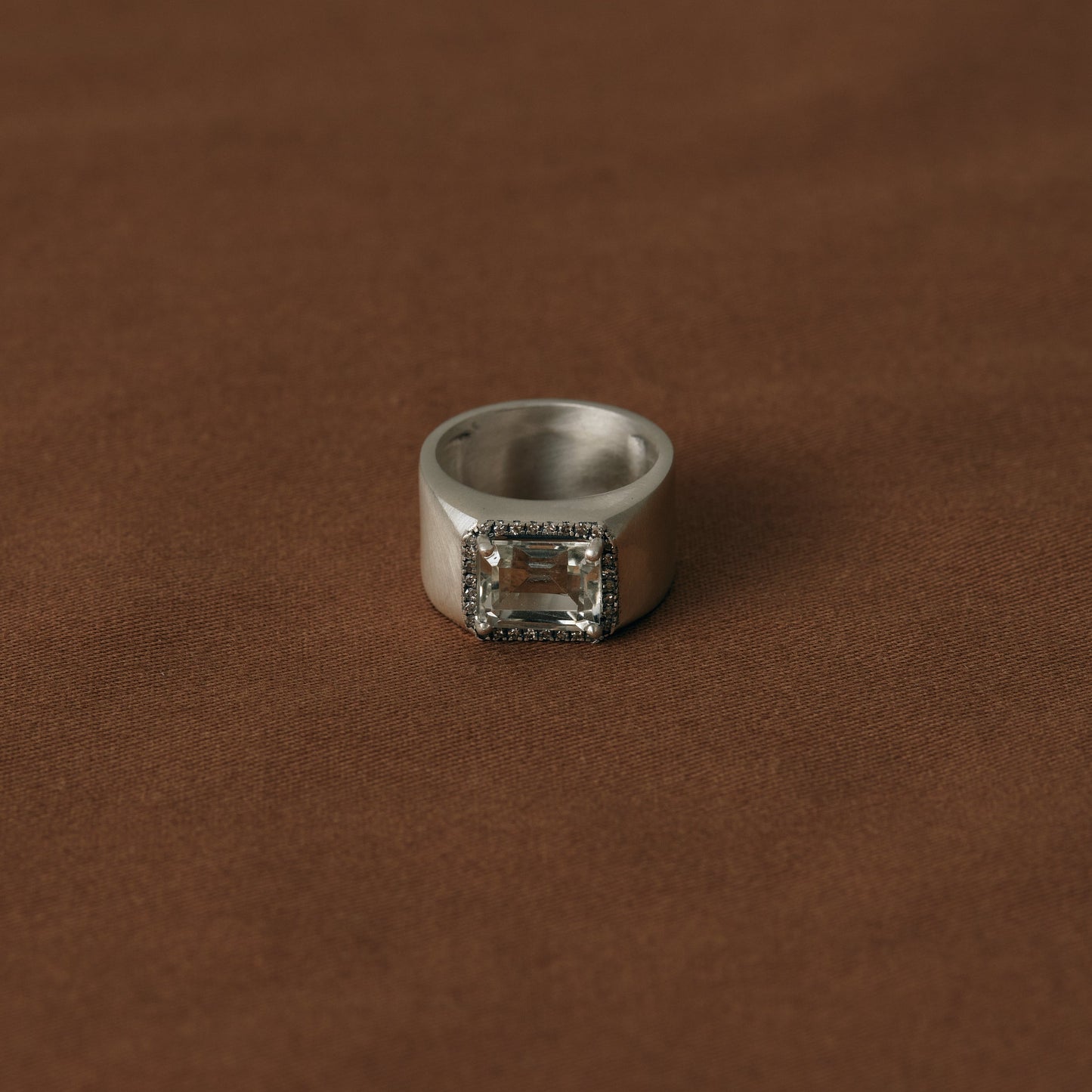 2485 Green Amethyst | Minya Pinky Ring