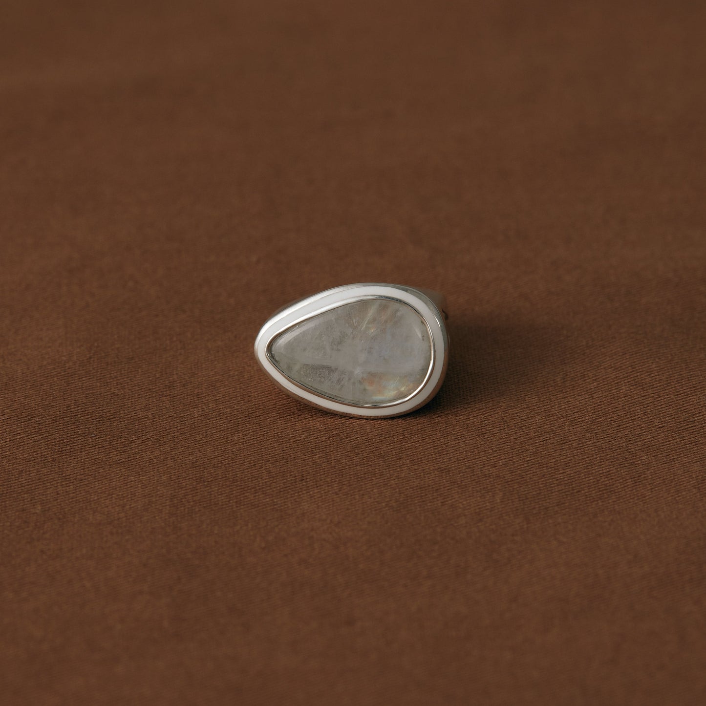 2515 Moon Stone | One of a Kind Mibu white Ring