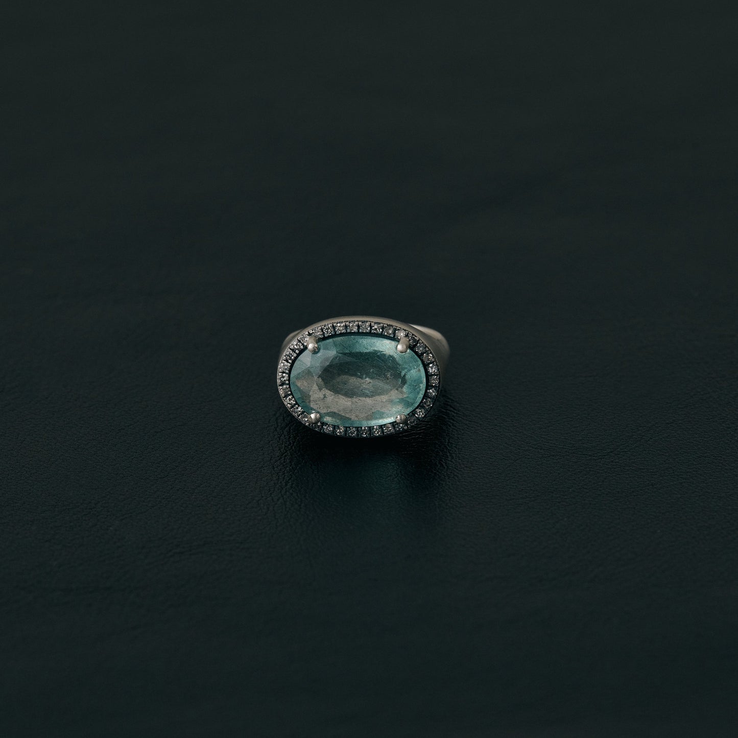 2388 Moss Aqamarine | One of Kind Canan Pinky Ring