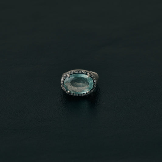 2388 Moss Aqamarine | One of Kind Canan Pinky Ring