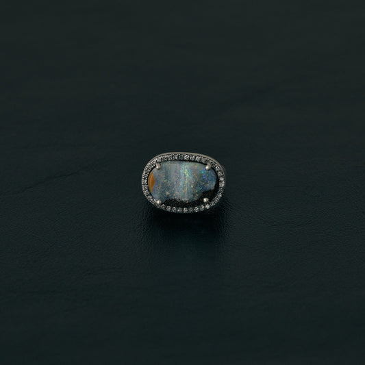 2398 Boulder Opal | One of Kind Canan Pinky Ring
