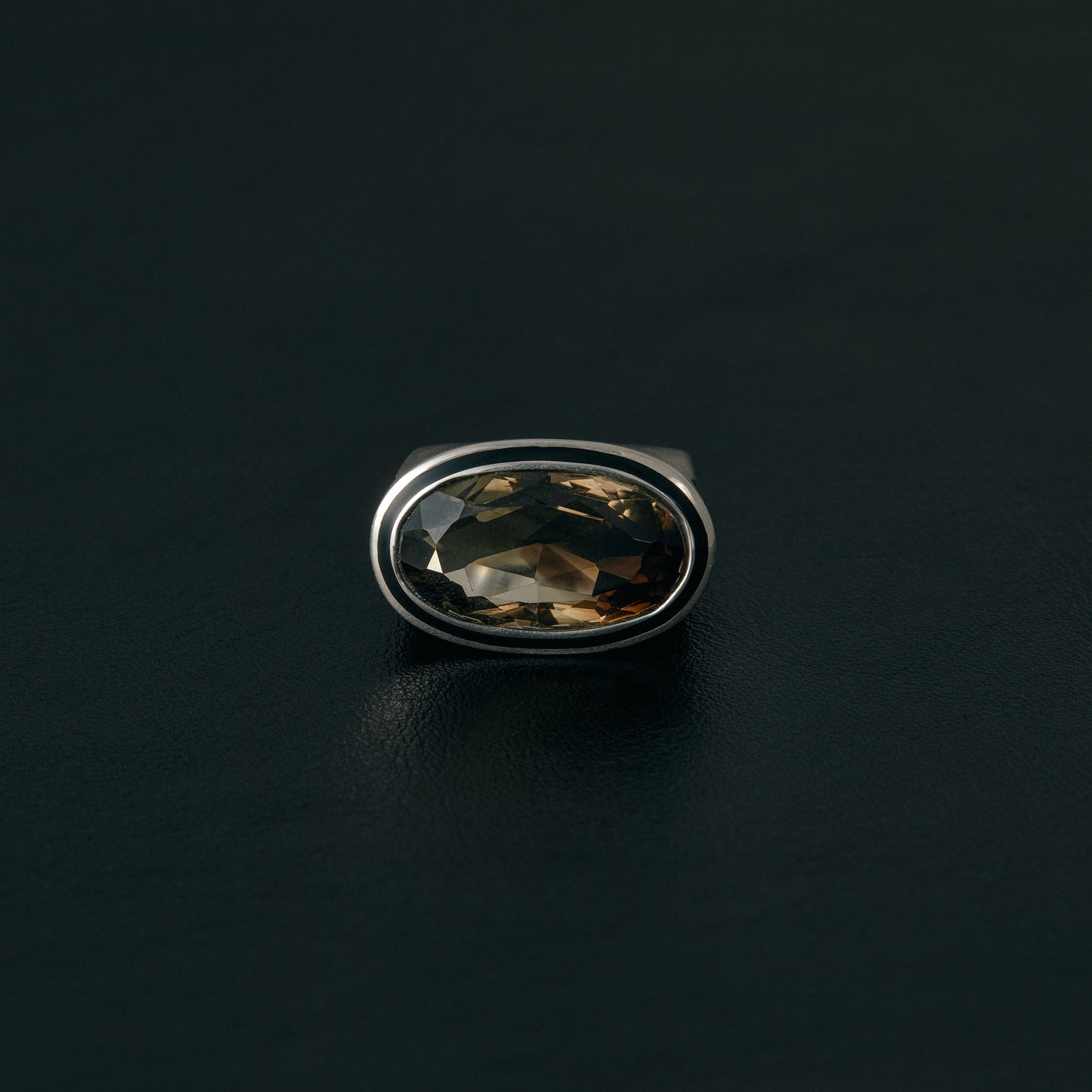 2498 Bi-color Smoky Quartz | One of a Kind Mibu Black Ring
