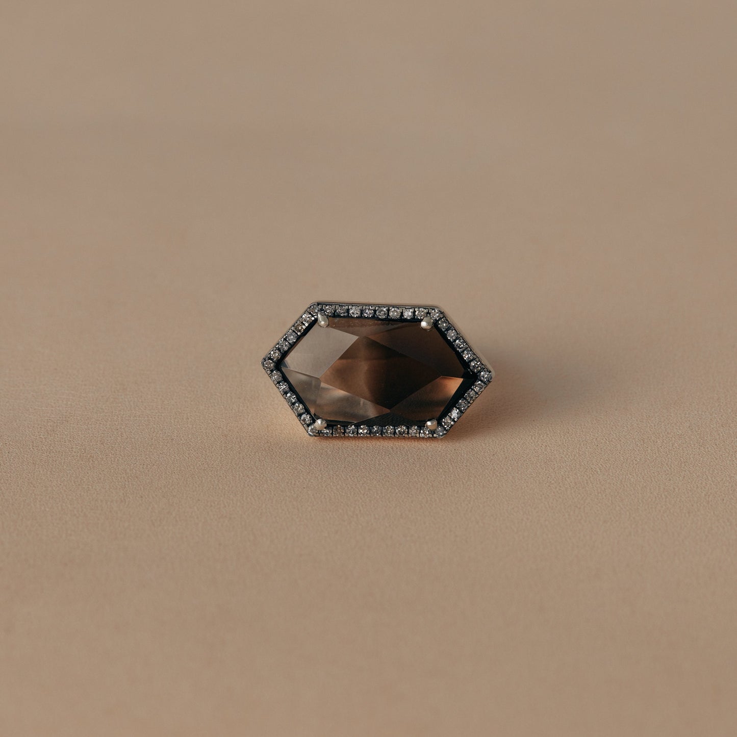 2321 Bi-color Smoky Quartz | One of Kind Canan Ring