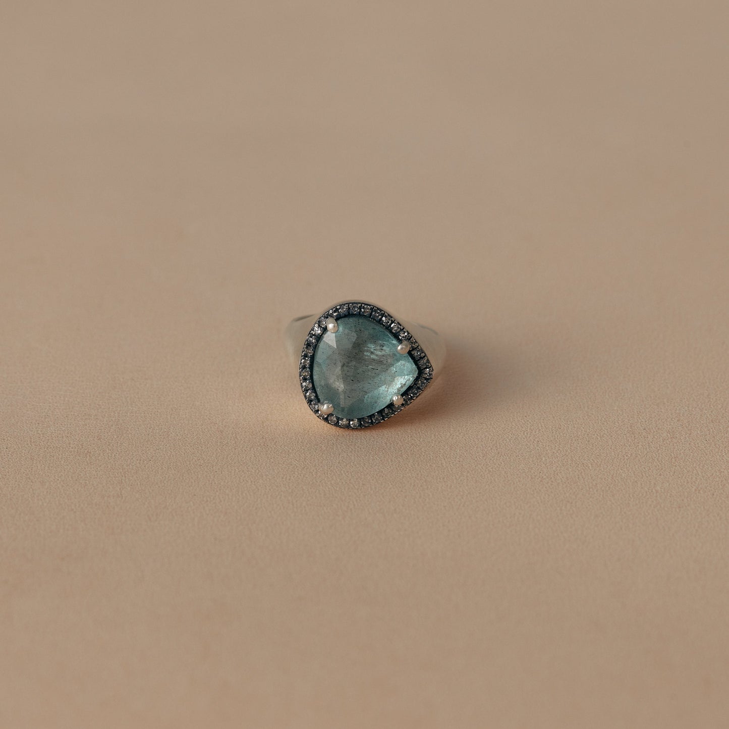 2390 Moss Aqamarine | One of Kind Canan Pinky Ring