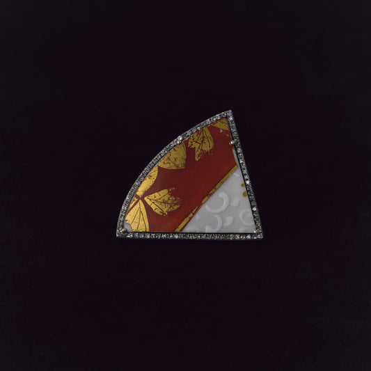2706 Kutani porcelain 錦山窯 | One of a kind Canan Ring