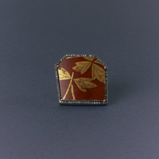 2707 Kutani porcelain 錦山窯 | One of a kind Canan Ring