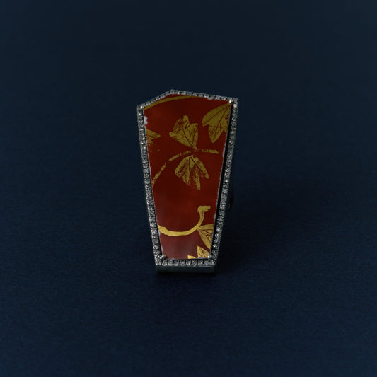 2711 Kutani porcelain 錦山窯 | One of a kind Canan Ring