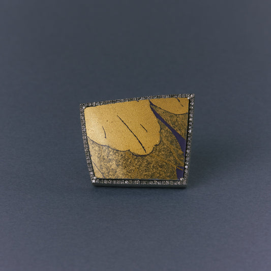 2717 Kutani porcelain 錦山窯 | One of a kind Canan Ring