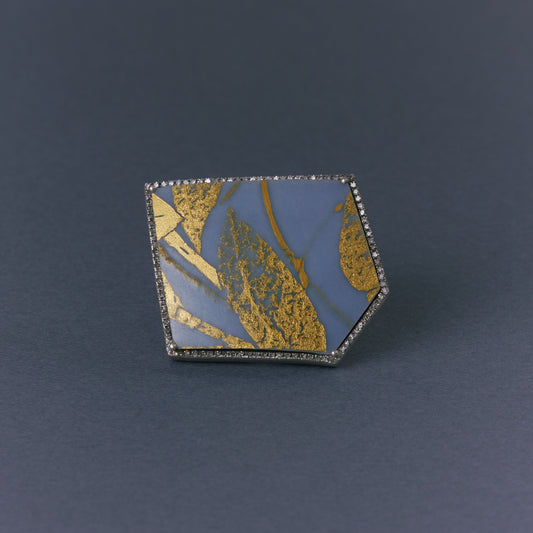 2736 Kutani porcelain 錦山窯 | One of a kind Canan Ring