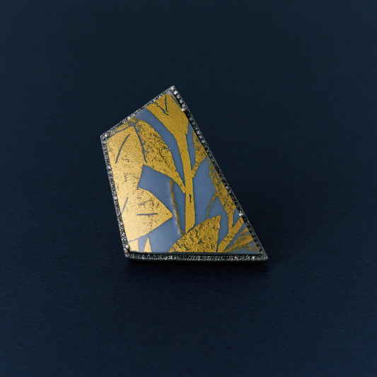 2738 Kutani porcelain 錦山窯 | One of a kind Canan Ring