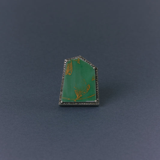 2739 Kutani porcelain 錦山窯 | One of a kind Canan Ring