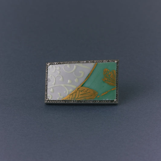 2742 Kutani porcelain 錦山窯 | One of a kind Canan Ring
