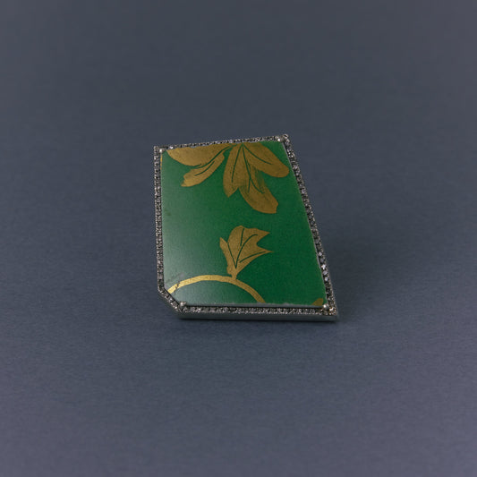 2745 Kutani porcelain 錦山窯 | One of a kind Canan Ring