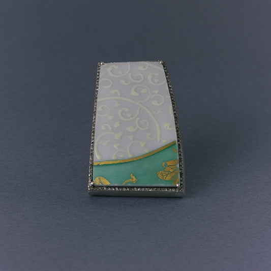 2747 Kutani porcelain 錦山窯 | One of a kind Canan Ring