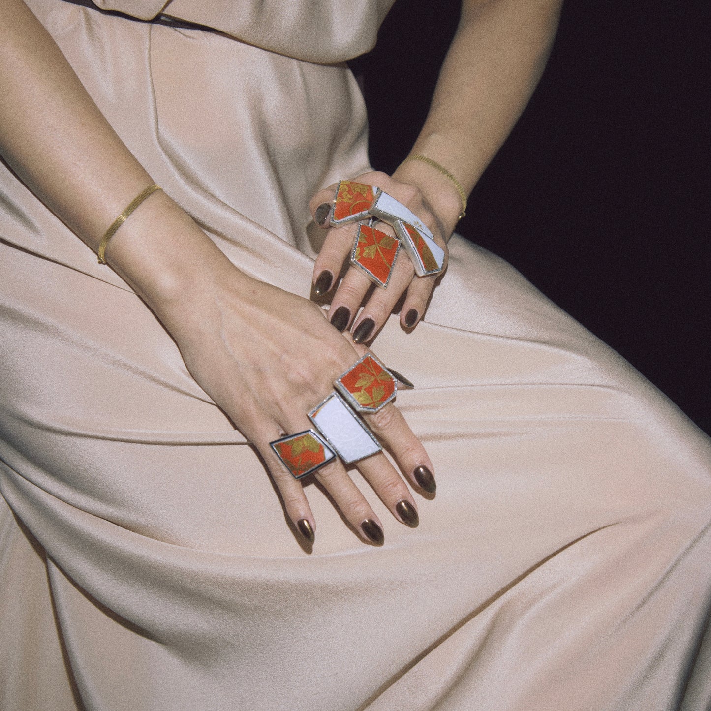 2707 Kutani porcelain 錦山窯 | One of a kind Canan Ring