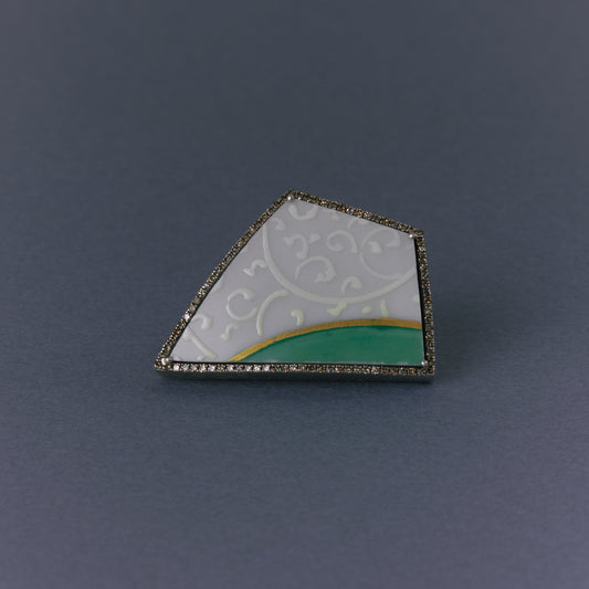 2790 Kutani porcelain 錦山窯 | One of a kind Reni Ring