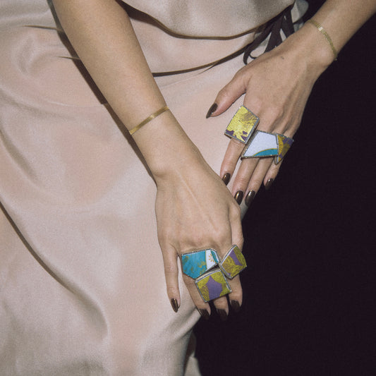 2791 Kutani porcelain 錦山窯 | One of a kind Reni Ring