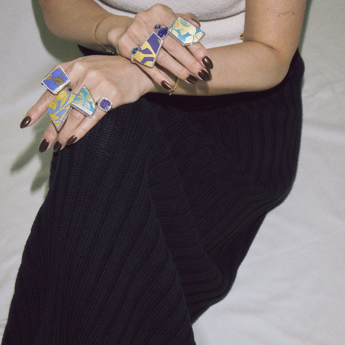 2821 Kutani porcelain 錦山窯 | One of a kind Mibu White Ring
