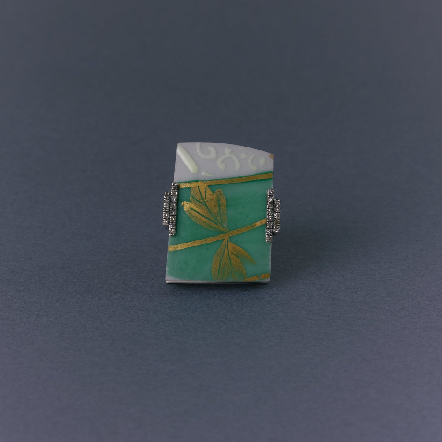 2798 Kutani porcelain 錦山窯 | One of a kind Adlin Ring