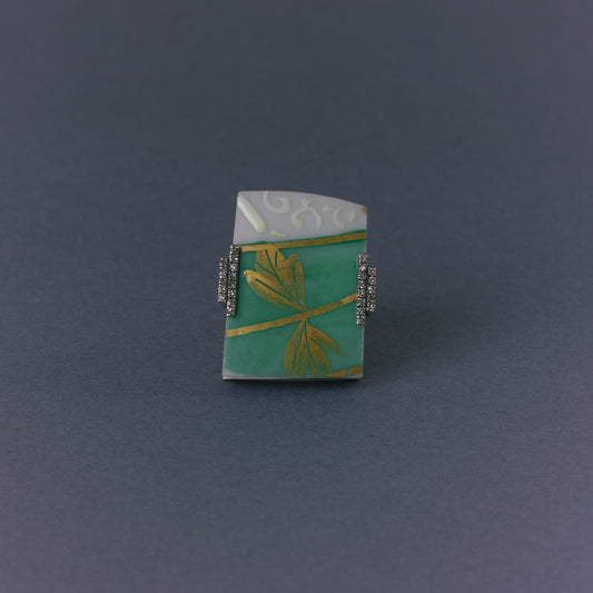 2798 Kutani porcelain 錦山窯 | One of a kind Adlin Ring