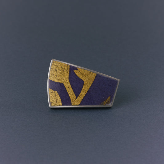 2806 Kutani porcelain 錦山窯 | One of a kind Gimel Ring