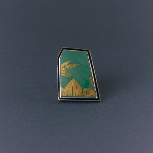 2812 Kutani porcelain 錦山窯 | One of a kind Mibu Black Ring