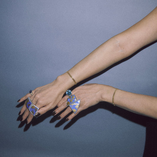 2726 Kutani porcelain 錦山窯 | One of a kind Canan Ring