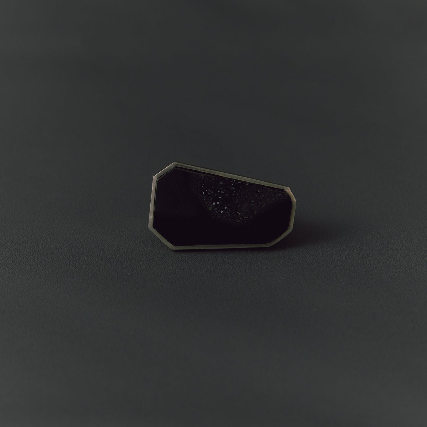 2829 Crystallized Onyx | One of Kind Gimel Ring