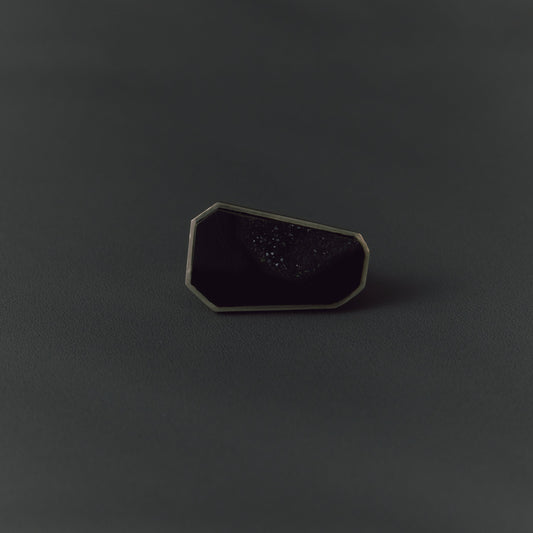 2829 Crystallized Onyx | One of Kind Gimel Ring