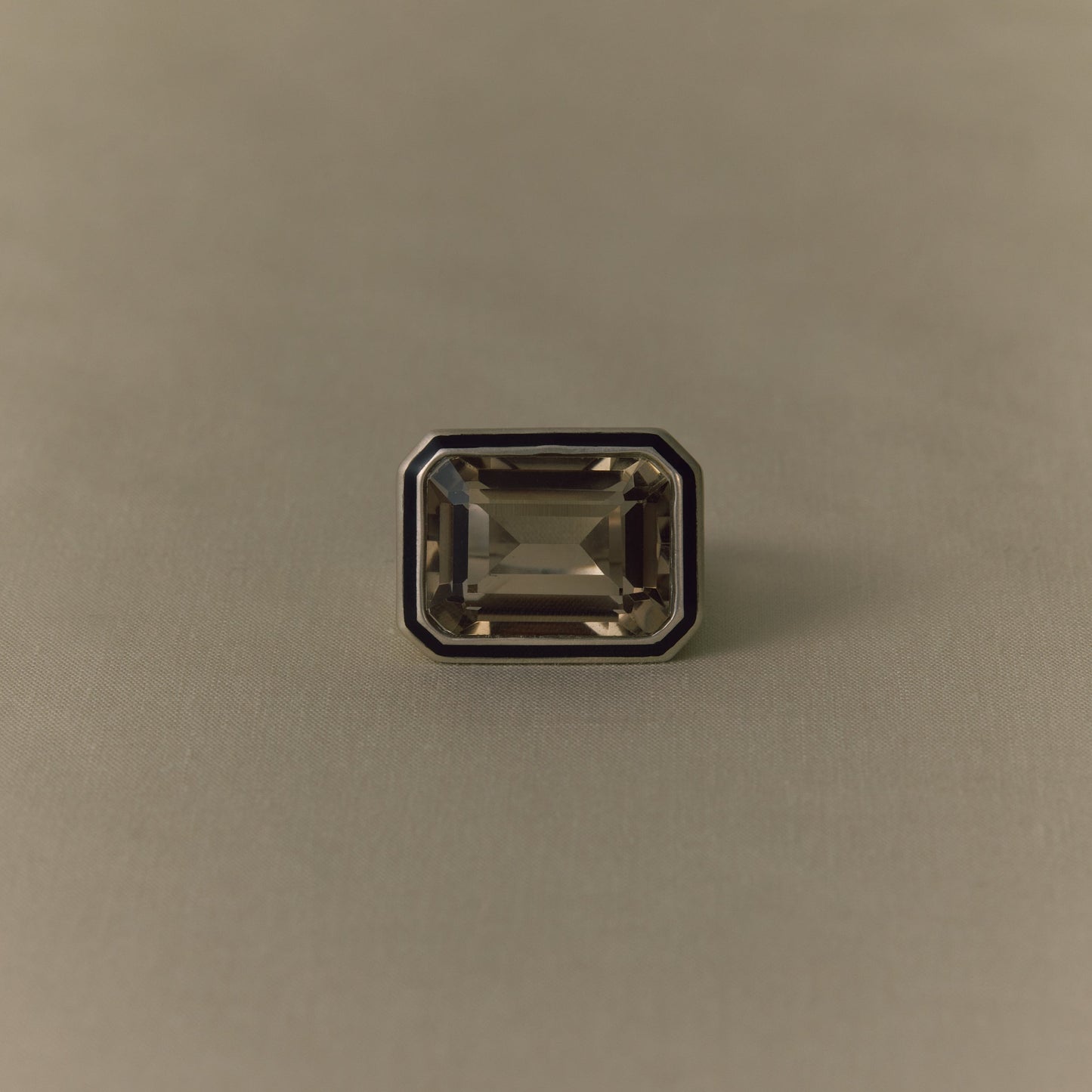 2835 Smoky Quartz | One of Kind Mibu Black Ring