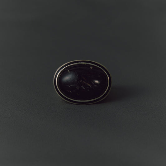 2838 Nuummite | One of Kind Mibu Black Ring