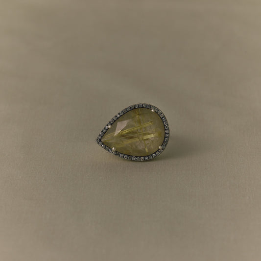 2873 Rutilated Quartz | One of Kind Canan Ring