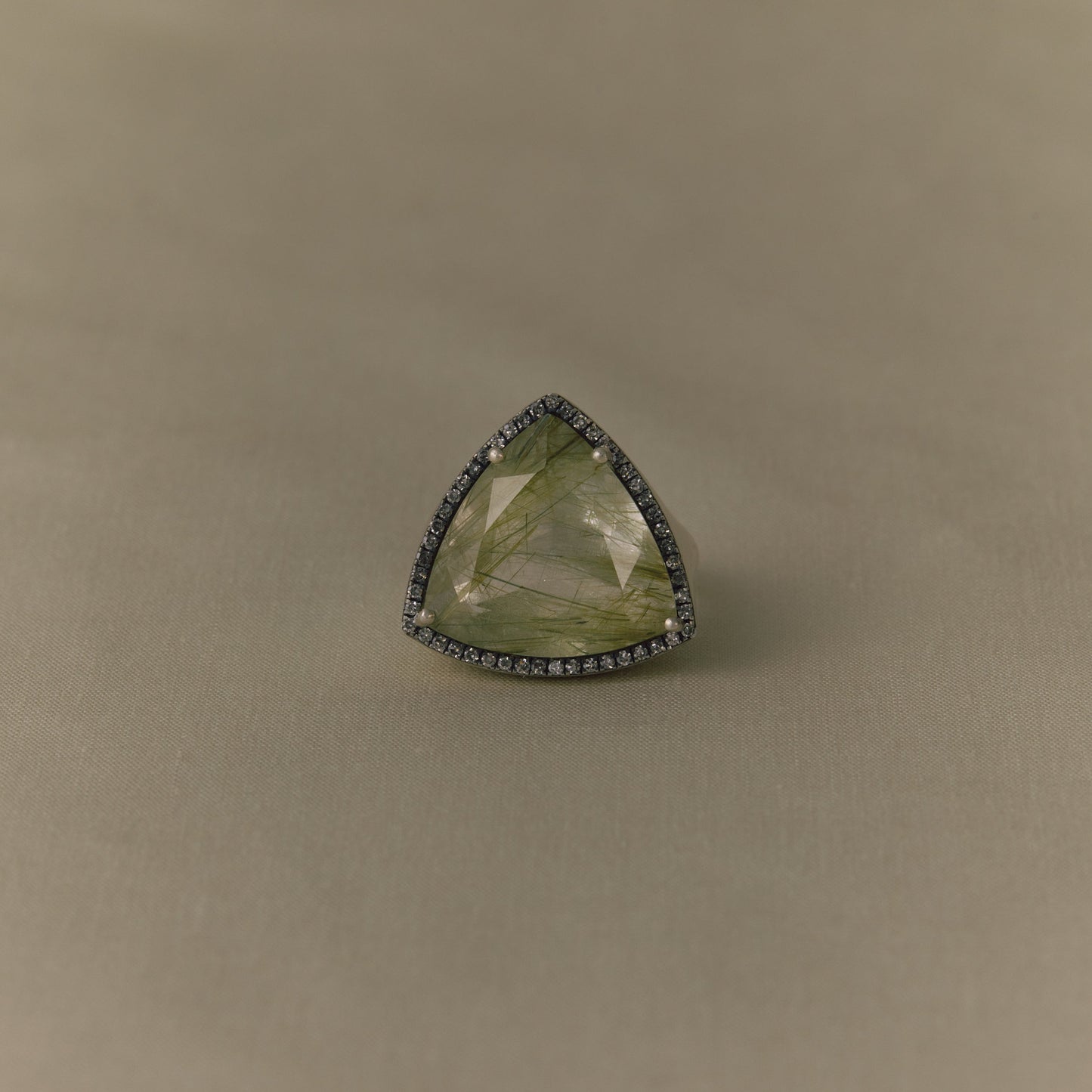 2877 Moss Rutile Quartz | One of Kind Canan Ring