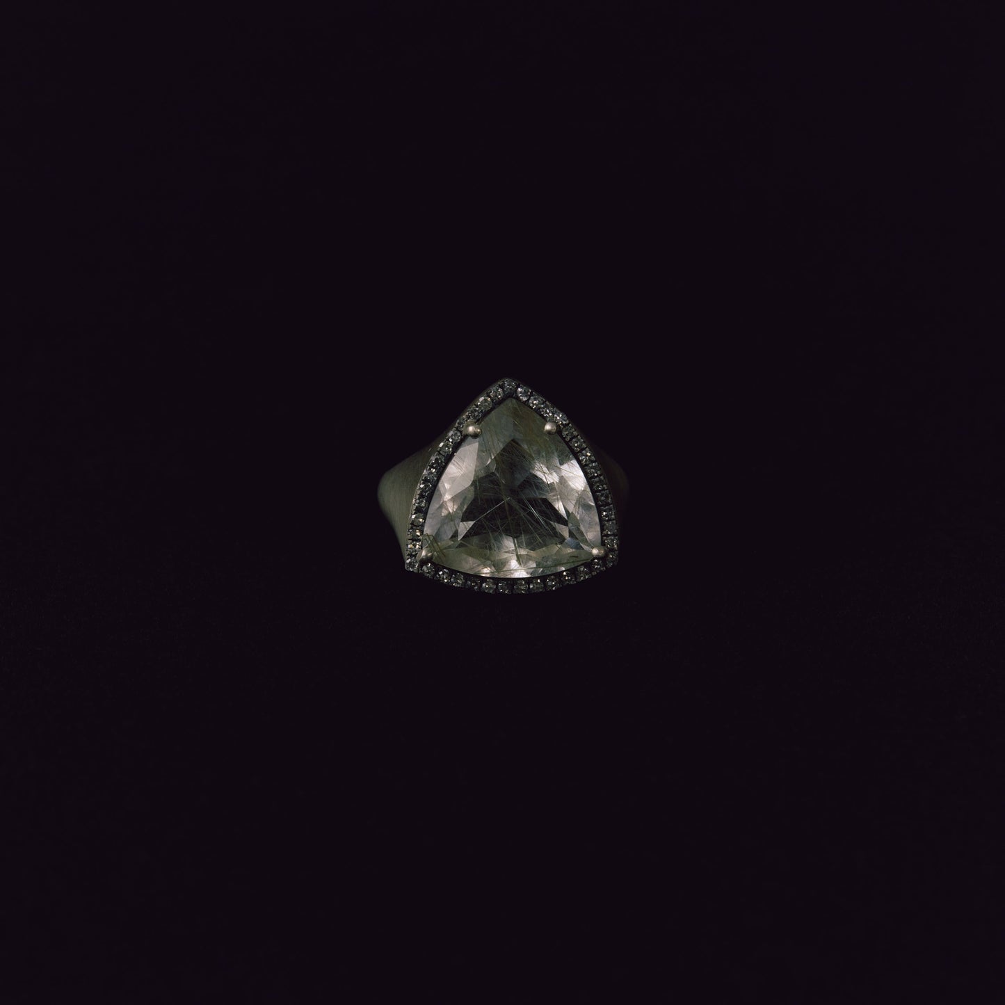 2878 Moss Rutile Quartz | One of Kind Canan Ring