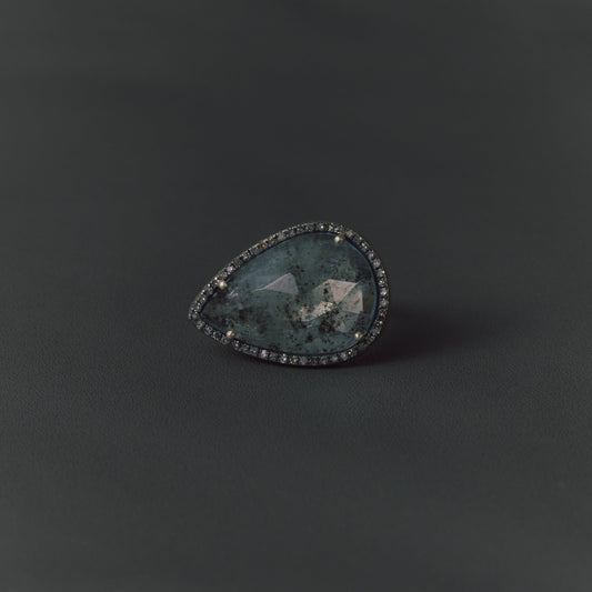 2896 Moss Aquamarine | One of Kind Canan Ring