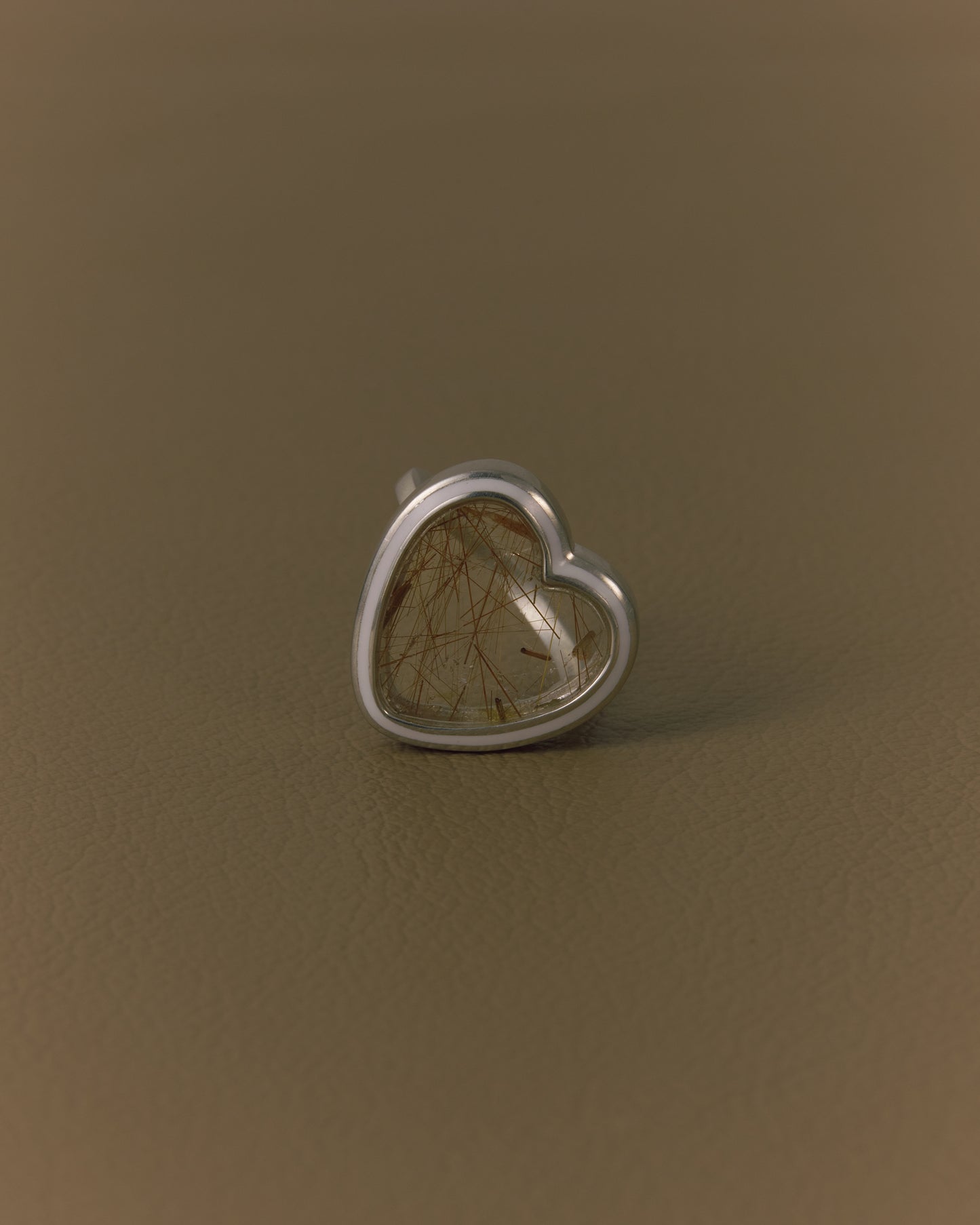2928 Rutilated Quartz | One of Kind Zenin White Ring