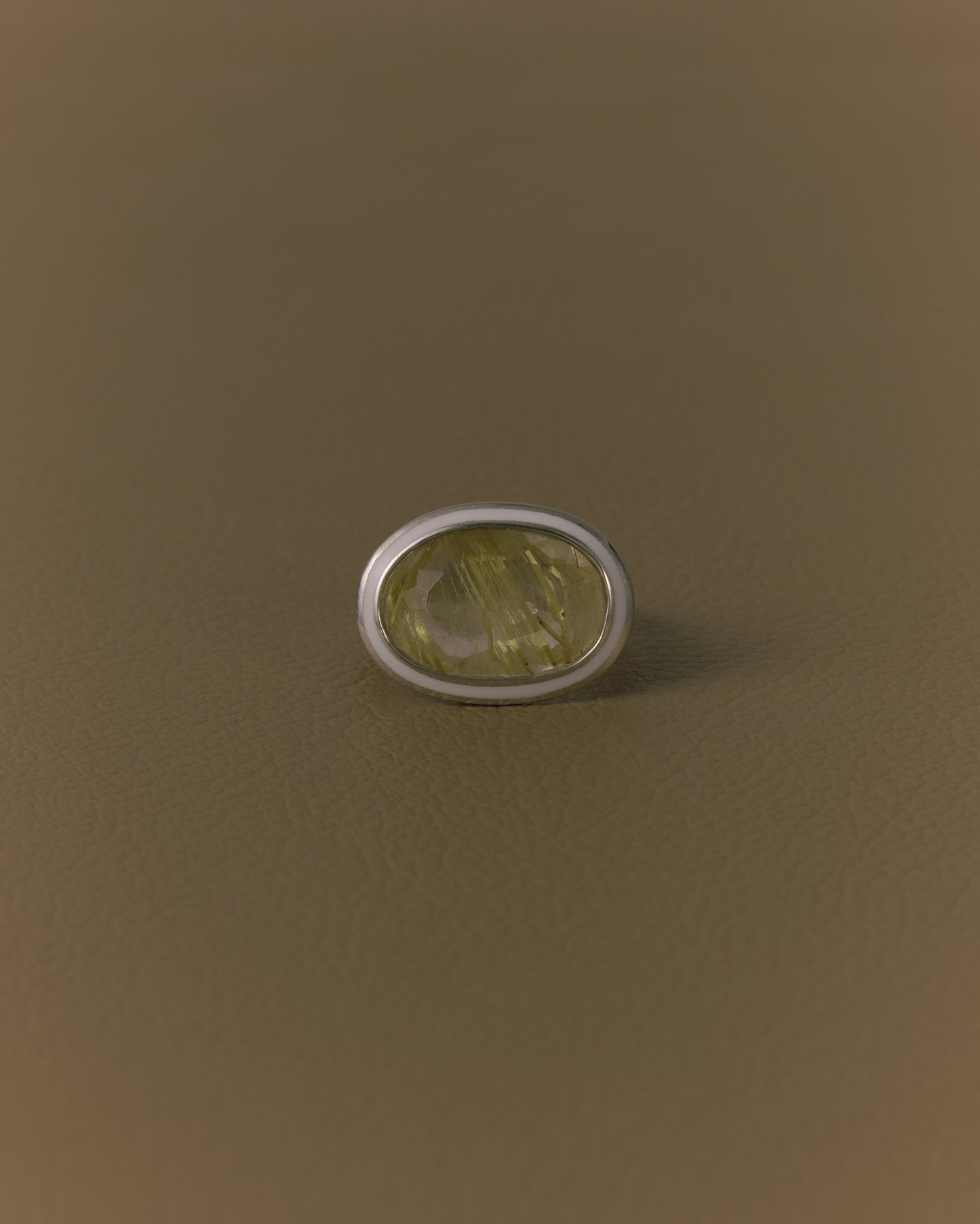 2930 Rutilated Quartz | One of Kind Zenin White Ring