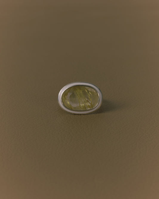 2930 Rutilated Quartz | One of Kind Zenin White Ring
