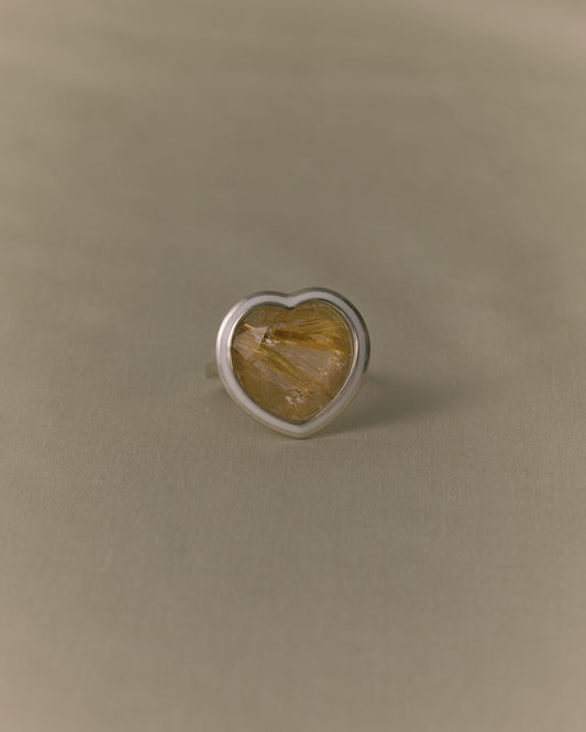 2938 Rutilated Quartz | One of Kind Zenin White Ring