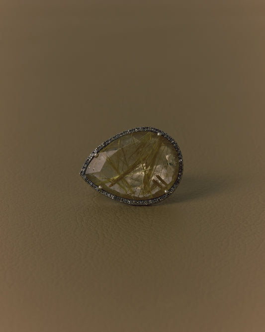 2971 Rutilated Quartz | One of Kind Reni Ring