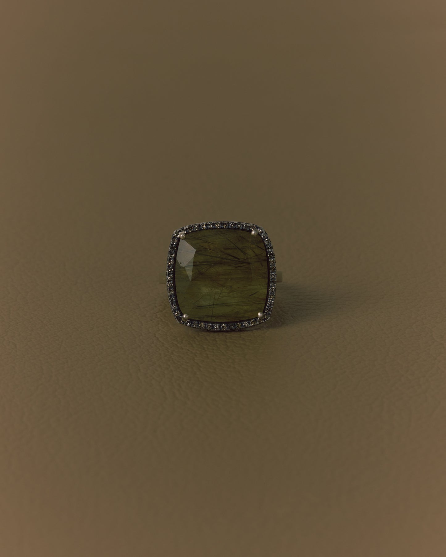 2975 Moss Rutile Quartz | One of Kind Reni Ring