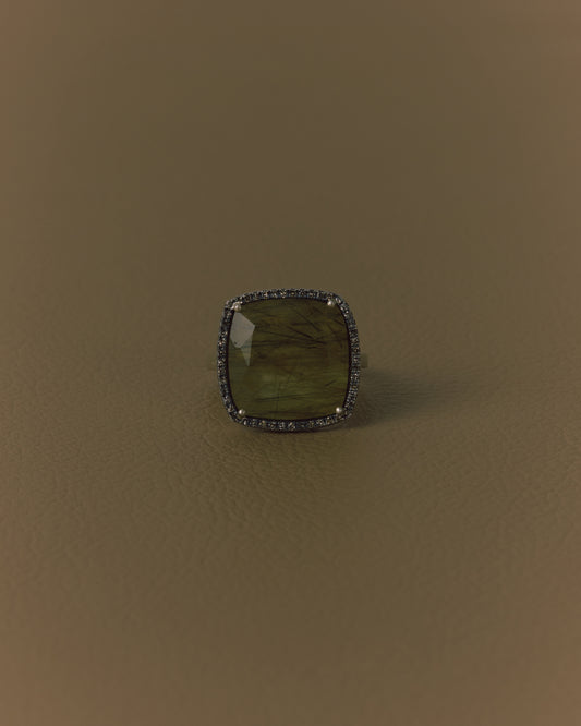 2975 Moss Rutile Quartz | One of Kind Reni Ring